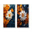 «White Floral Botanical Whirlwind I - Botanicals Wall Art», ensemble de 2 pièces-554672167-554672174-554672176