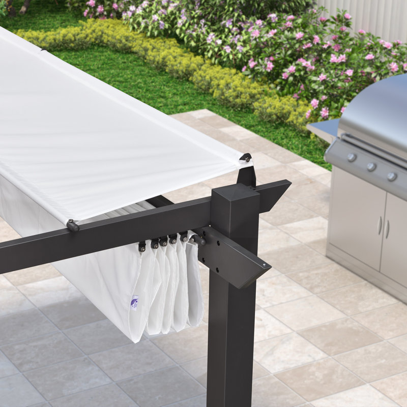 3m x 3m Aluminium Pergola, White