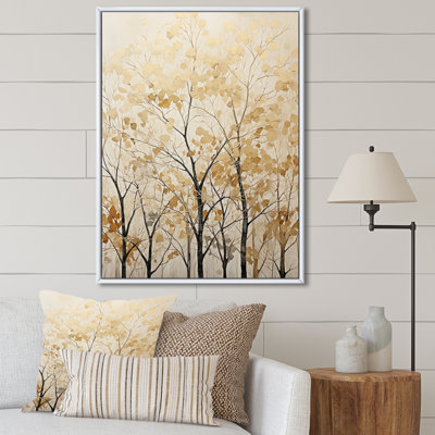 Harmonous Beige Tree Art VI, reproduction d'art sur toile