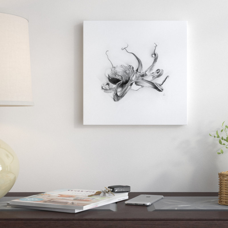 «Pacific Octopus», reproduction d'art sur toile, H 12 po x l 12 po x P 0,75 po, Toile tendue