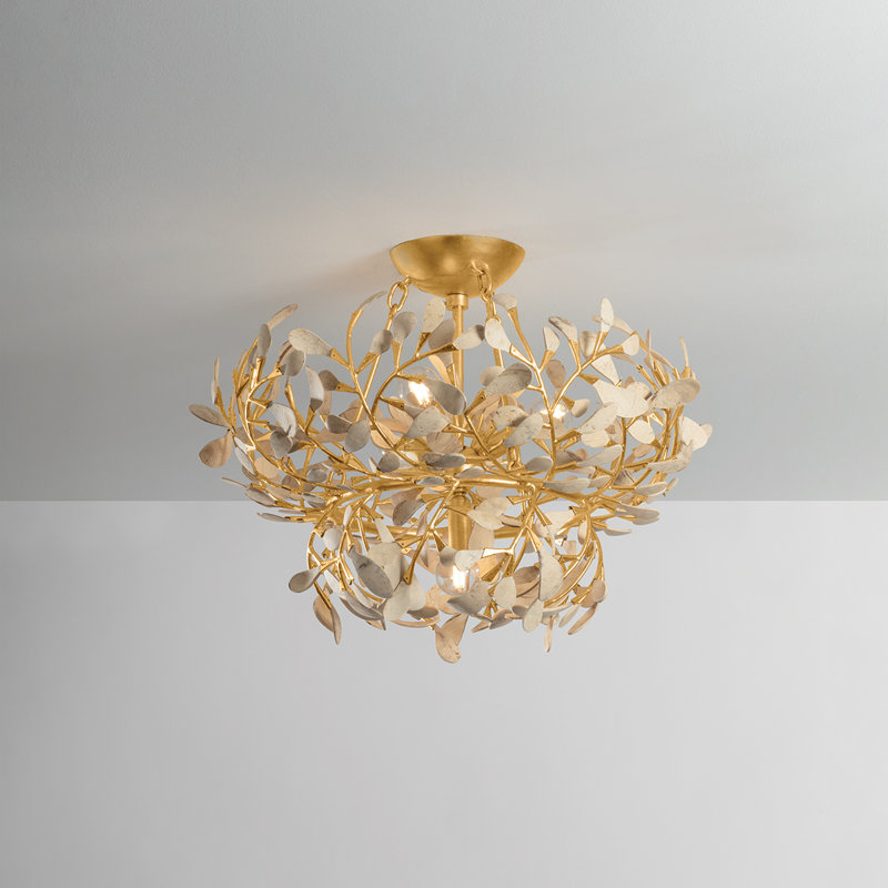 Maybrook semi-encastré en feuille d'or rétro