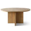 Ensemble de table de salle à manger ronde en placage de bois de 60 pouces avec 6 chaises de salle à manger pivotantes bouclées