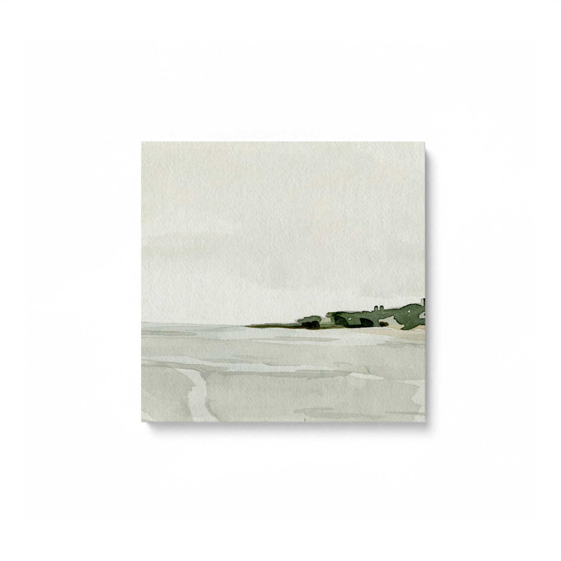 Impression sur toile roulée Minimalist Coast Elegance, H 24 po x l 24 po x P 1,25 po, Toile tendue