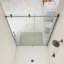 Porte de douche coulissante simple sans cadre avec verre transparent Oceanus-70748824