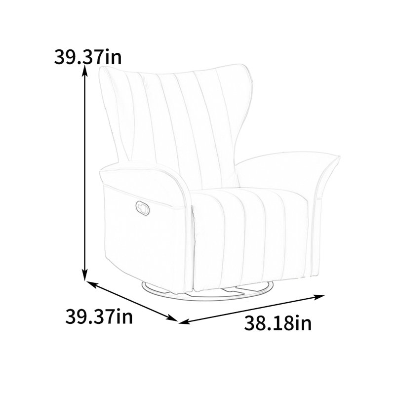 Fauteuil inclinable en simili cuir Nikhad, Vert clair