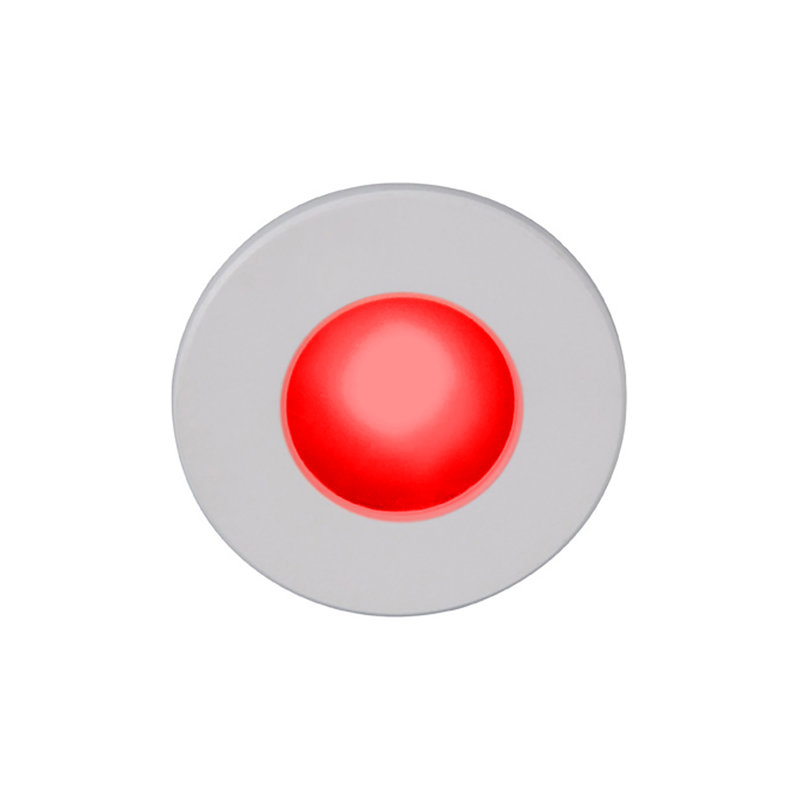 Integrated LED Step Light, White, Red