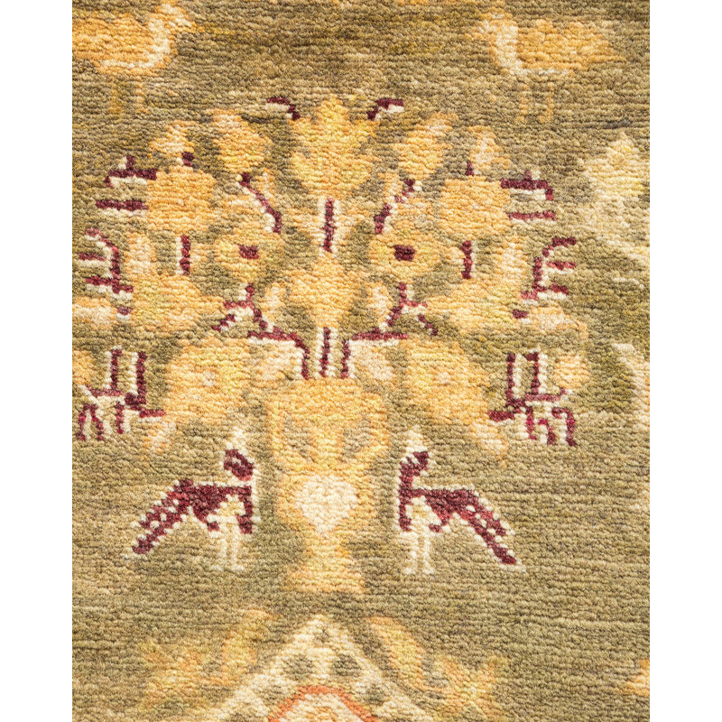 Classic One-of-a-Kind 9' 4" X 12' 2" Hand Knotted Area Rug