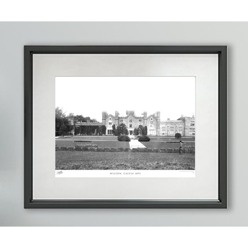 Wilton, Castle 1891 - Single Picture Frame Print, 28cm H x 36cm W x 2.3cm D