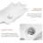 Bathroom Vessel Sink Shell Shape 24In*13In Above Counter Bathroom Vanity Sink Bowl White No Darin