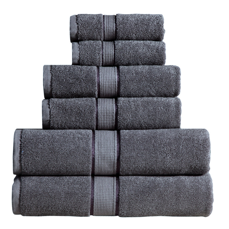 Ensemble de serviettes 6 pièces Iasos, Gris
