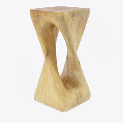 Outdoor Side Table, Twist Shape End Table, Accent Table For Indoor, Outdoor
