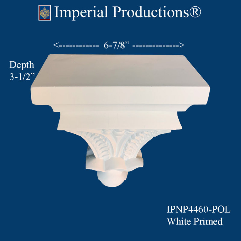 Acanthus 9'' H x 6.88'' W x 11.5'' D Urethane Bracket / Corbel