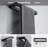 Premium Stainless Steel Bathroom Hardware Set - Wall Mounted Towel Hook, Towel Bar, And Toilet Paper Holder With Matte Black Finish