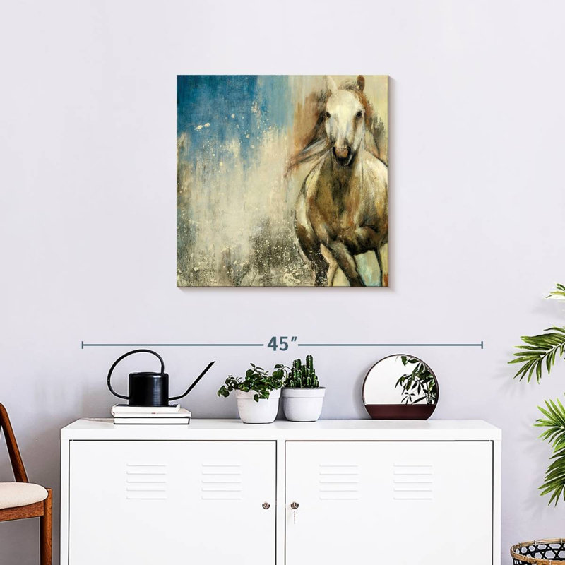 Cheval sauvage Crowle, H 24 po x l 24 po