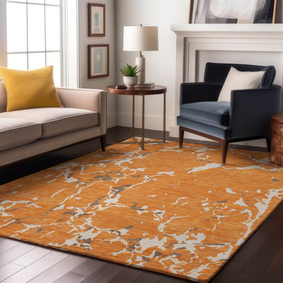 Tapis rayé de qualité supérieure lavable à la machine Cortes AMF1046
