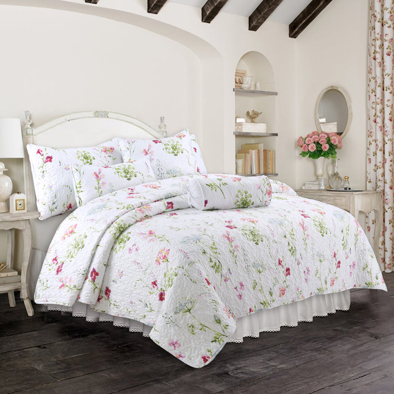 Ensemble de courtepointe réversible en microfibre 3 pièces , Courtepointe très grand et 2 très grandes taies