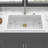 Quartz Kitchen Sink, Granite Composite Drop-In Kitchen Sink-118539044