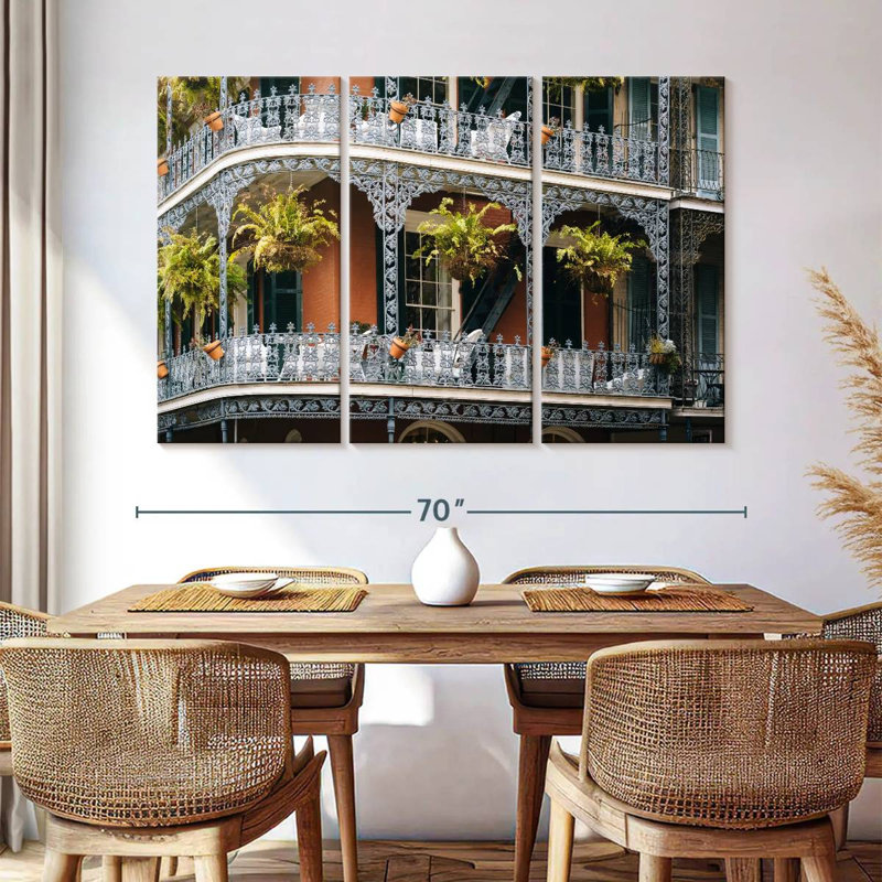 Sebbie French Quarter Balconies, 42" H x 65" W