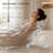 69'' Transparent Resin Freestanding Bathtub with Sculpted Wave Edge and Ripple Texture