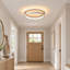 1-Light 40cm Modern Round LED Flush Mount Ceiling Light