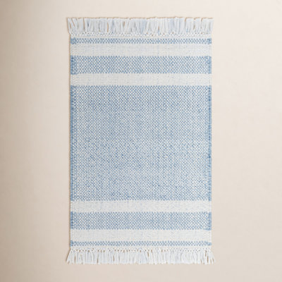 Bretson Hand-Woven Outdoor Striped Rug