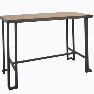 Table de comptoir industrielle avec structure en métal robuste