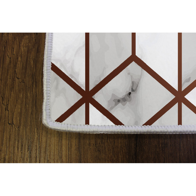 Luxurious Woven Carpet Rug, 2.6 x 4.0 ft | 100% Polyester, 0.4 in Pile Height | Antibacterial & Non-Slip PVC Dot Underside | Machine Washable, 3D Digital Printing | Perfect for Living Room & Bedroom Decor