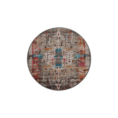 Machine Washable Brown Area Rug