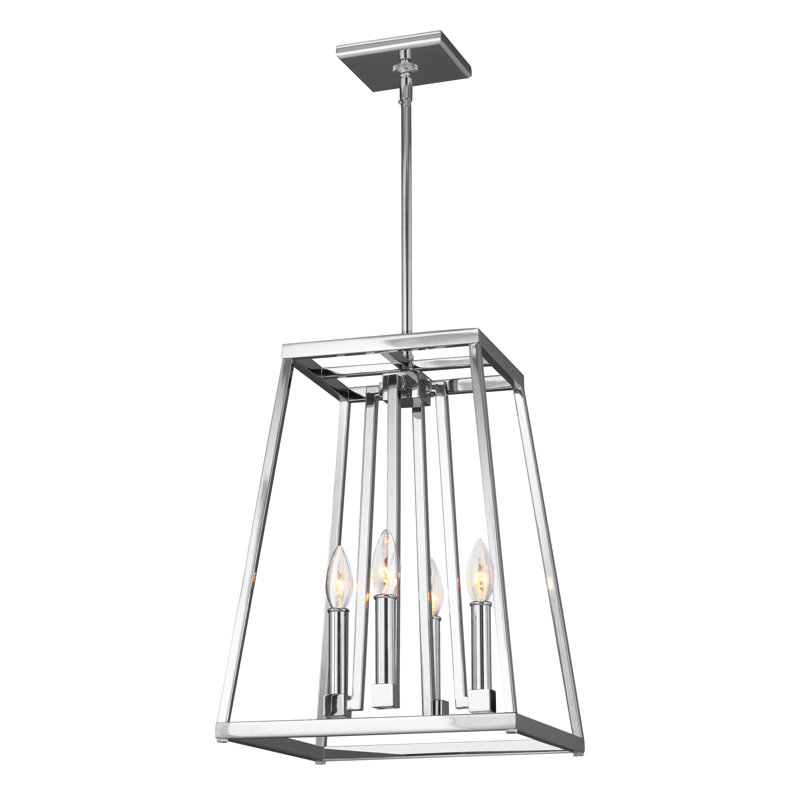 Conant 4 - Light Pendant, 18" H x 13" W x 13" D, Chrome