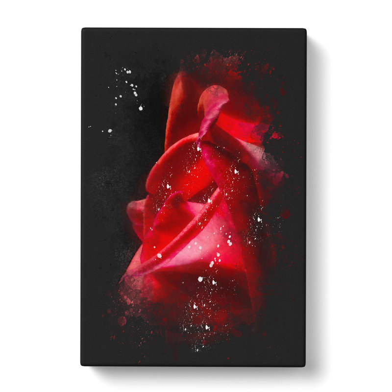 Petals of a Red Rose - Wrapped Canvas, 60cm H x 40cm W x 3cm D
