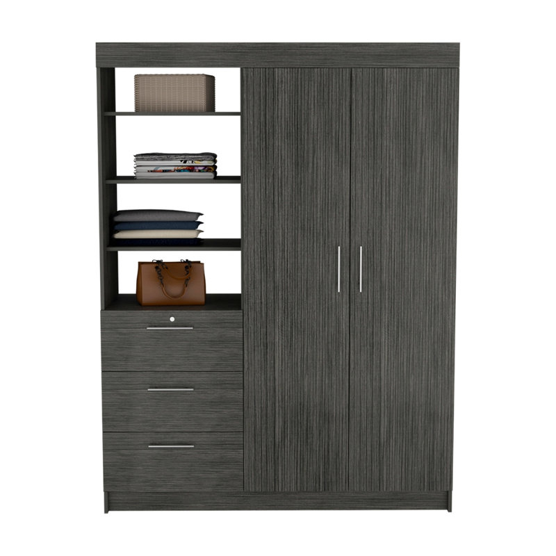 Armoire pour vêtements, chambre à coucher, Brun