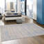 Transitional Silver/L. Blue Area Rug