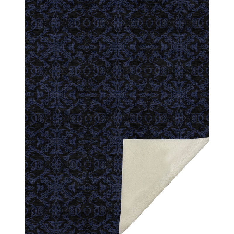 Jeté Sherpa ASB785 Addison, Bleu
