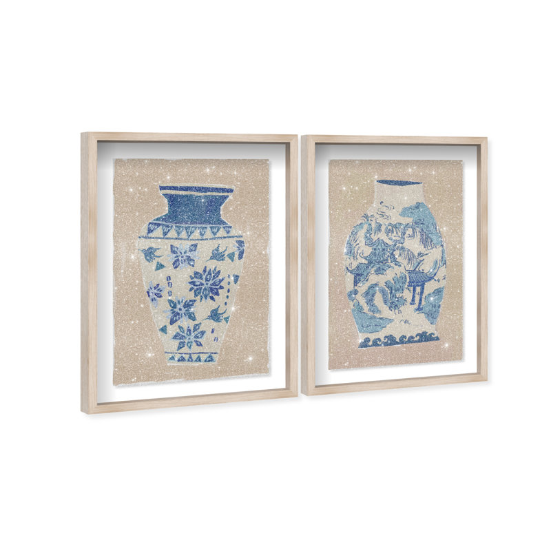 Heirloom Ornaments Set Set by Oliver Gal, 31" H x 21" W, Natural Oak Shadowbox