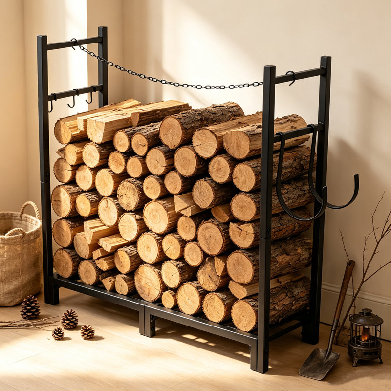 30.12'' W Metal Log Rack