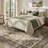 Soft Machine Washable Vintage Distressed Medallion Area Rug For Living Room, Bedroom With Non-Slip Backing In Sage Green-36413066-36874023