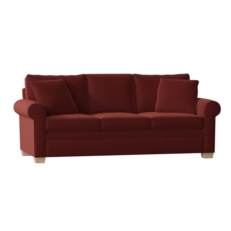 Quaker Upholstered 84'' Sofa, Unfinished, Entice Brick