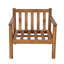 Chaise de patio d'extérieur moderne en bois d'acacia de 28 pouces de style Mid-Century avec tissu imperméable