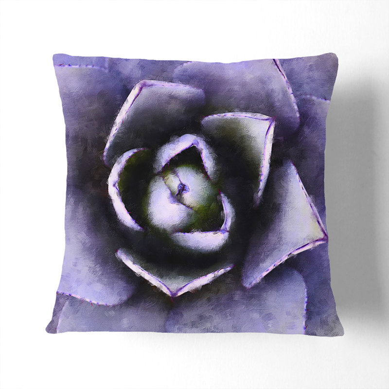 Square Throw Cushion, Black, 40cm H x 40cm W x 15cm D