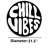 "Chill Vibes" Retro Typographic Round Cotton Area Rug-1311686158