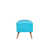 100 % polyester turquoise est en rupture de stock