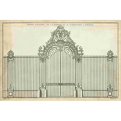 Antique Decorative Gate III by Norman Wyatt Jr. - Wrapped Canvas Print