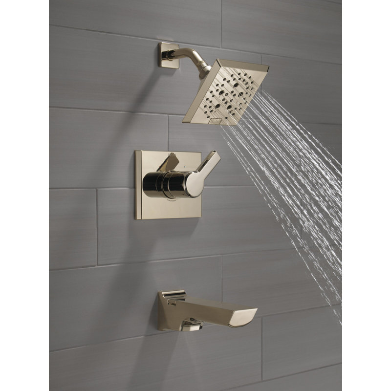 Pivotal 14 Series Tub and Shower Faucet, Polished Nickel