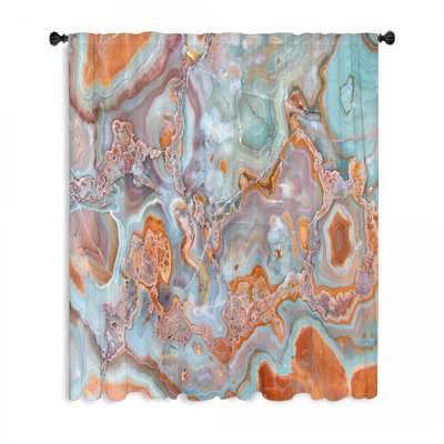 Rideau transparent en polyester Kelcei