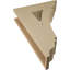 Thorton Traditional Rough Cedar Woodgrain TimberThane Bracket, Primed Tan-88615311