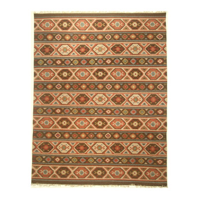 Flatweave Ikat Area Rug