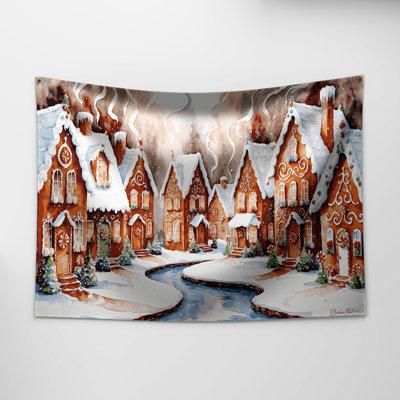 Tapisserie murale Desserts Gingerbread house