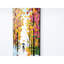 47,01 po X 18,65 po, art printanier orange sur toile tendue à la main 47 po 19 po