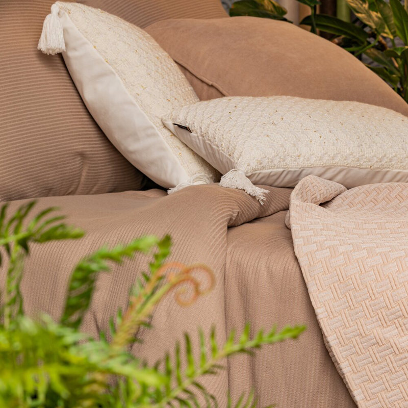Solid Colour Duvet Cover with Pillowcases
