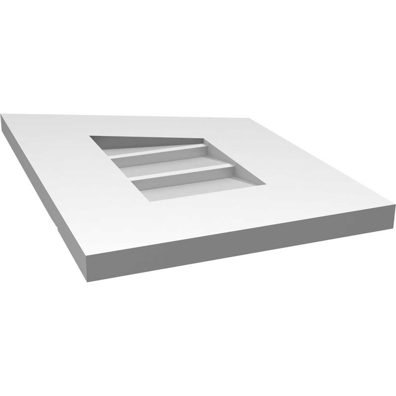 Évent en poire non-fonctionnel Signature, H 18 po x l 12 po x P 1 po